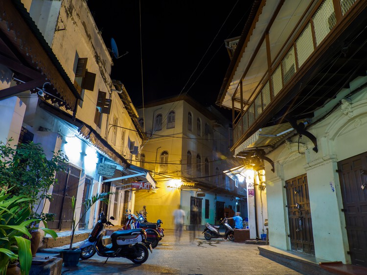 Solar lighting in inner neighbourhoods of Stone Town